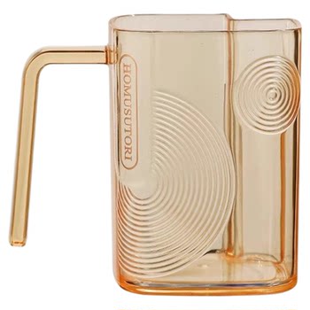 Light luxury style partitioned mouthwash cup that can be inserted into the toothbrush cup for home use