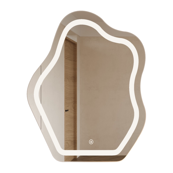 Yunduo smart led vanity mirror bedroom vanity mirror
