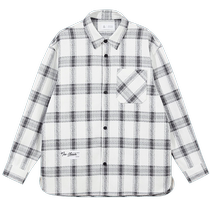 Jack Jones new mens business casual fashion comfortable loose classic black and white plaid shirt jacket top