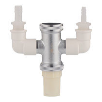 阳台洗衣机下水管地漏专用接头三通烘干机排水管四通分水器一变三