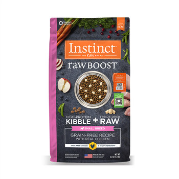 Qibaojia Natural Bailey Instinct Original Fresh Freeze-Dried Chicken and Beef Small Whole Dog Food Dog Food 4/10 lbs.