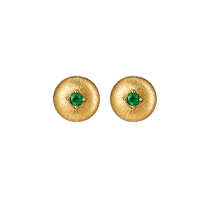 Bai Lan emerald mercerized earrings for women 2024 new hot style 925 silver light luxury spring and summer earrings ED4168