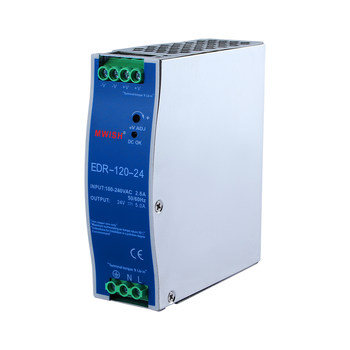 MEAN WELL NDR-120W240/480-24V10A rail switching power supply 220V ຫາ 12v ລົດໄຟ EDR