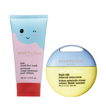 Evereden Anwei Yi Baby Summer Sunscreen Cleansing Set Sunscreen SPF50+ Children's Cloud Facial Cleanser