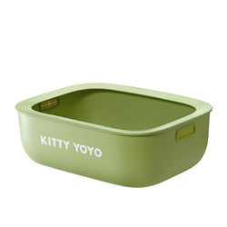 KittyYoyo semi-enclosed cat litter box extra large large anti-splash avocado cat toilet cat litter box cat poop box