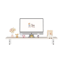 Desktop computer elevated desktop storage rack solid wood office monitor shelf acrylic base bracket