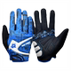 Bicycle shock-absorbing long finger gloves