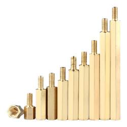 단일 패스 육각 구리 컬럼 나사 섀시 스터드 단일 헤드 너트 컬럼 마더보드 지원 컬럼 구리 절연 컬럼 M2.5/M3