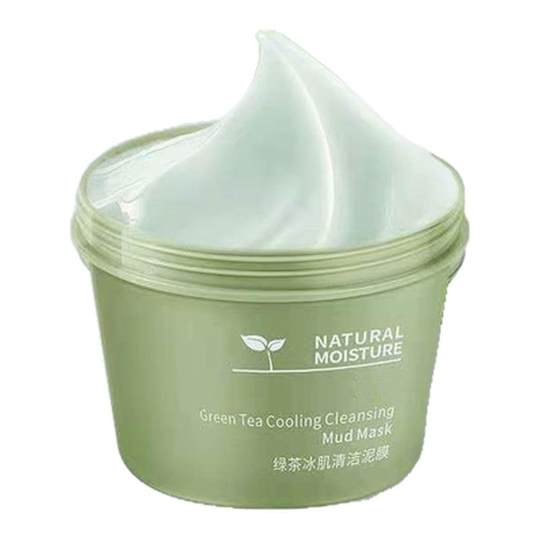 绿茶泥膜深层清洁滋润保湿清洁泥膜补水涂抹式面膜男女去黑头粉刺