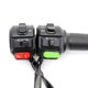Electric handlebar seat switch assembly rotating handle