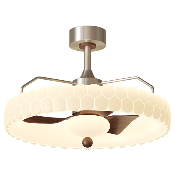 Medieval style ceiling fan lamp with eye protection and no flicker