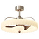 Medieval style ceiling fan lamp with eye protection and no flicker