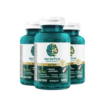 Neuriva brain power ultra phosphatidylserine ຜູ້ໃຫຍ່ໄວກາງຄົນແລະຜູ້ສູງອາຍຸການຮຽນຮູ້ແລະຄວາມຈໍາ 3 ຂວດ