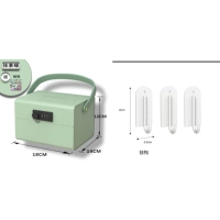 Копилка маття зеленая + 3 магнитных белых крючка