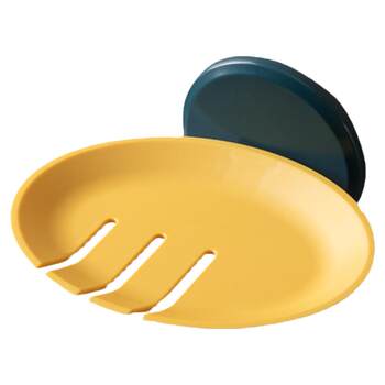 Simple punch-free disc kitchen bathroom soap dish