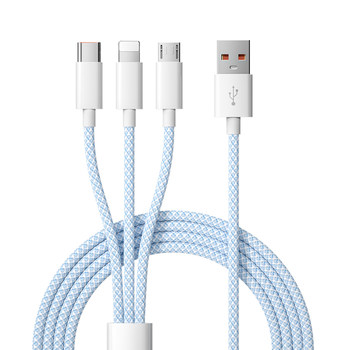 Three-in-one fast charging charger data cable 100w