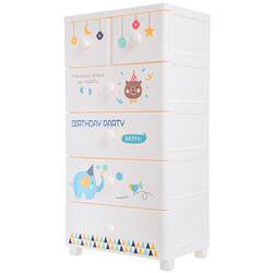 Xitianlong storage cabinet cartoon wardrobe drawer-type plastic storage cabinet lazy storage artifact home chest of drawers