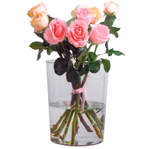 Wake-up flower bucket household deep water vase flower shop with Internet celebrity French Yayeke flowers specializing in large high water level plastic