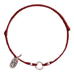 Peace buckle bracelet for women, safety buckle anklet for women, lucky transfer beads, birth year red rope bracelet for women, 925 silver