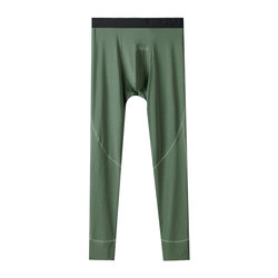 Jiaodian ແສງສະຫວ່າງແລະອາກາດອົບອຸ່ນດູໃບໄມ້ລົ່ນຜູ້ຊາຍດູໃບໄມ້ລົ່ນ Pants Seamless Close-fitting ບໍ່ມີໃສ່ໃນ underwear Anti-static Modal leggings