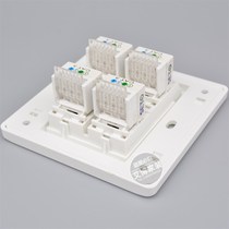 New model 86 four-port telephone voice switch socket 4 C plug T3 wall-free telephone wall A seat V RJ11