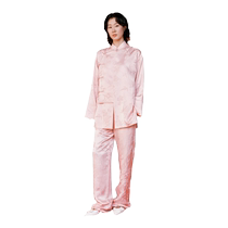 (pro-child clothing) MOCO2024 Spring new products mulberry silk thread interwoven disc buckle laminated jacket