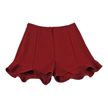 Original korean style ແອວສູງ boot pants ruffled shorts