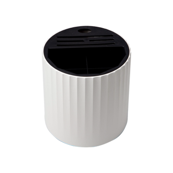 360-degree rotating knife, chopsticks and spoon integrated storage can be drained