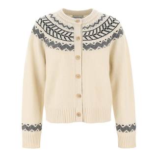Wanatry 100% wool fair isle knitted cardigan