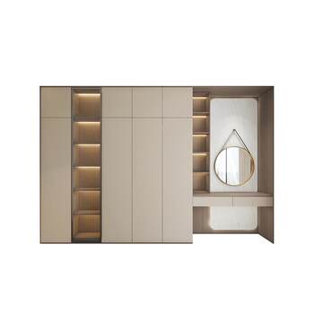 Quanyou whole house customized wardrobe modern simple bedroom
