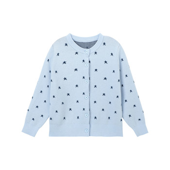 Girls sweater cardigan autumn children's clothing korean style inside and outside