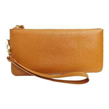 First layer cowhide clutch women's mobile phone bag wallet long