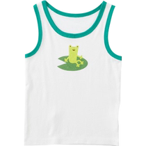 Japan Qianquhui Spring Summer and Autumn Childrens Cartoon Engineering Vehicle Pure Cotton Boys Underwear Sleeveless Vest C61042