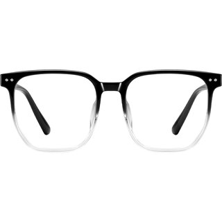 陈泽同款眼镜渐变色男款近视可配度数女大框平光防蓝光辐射眼镜框