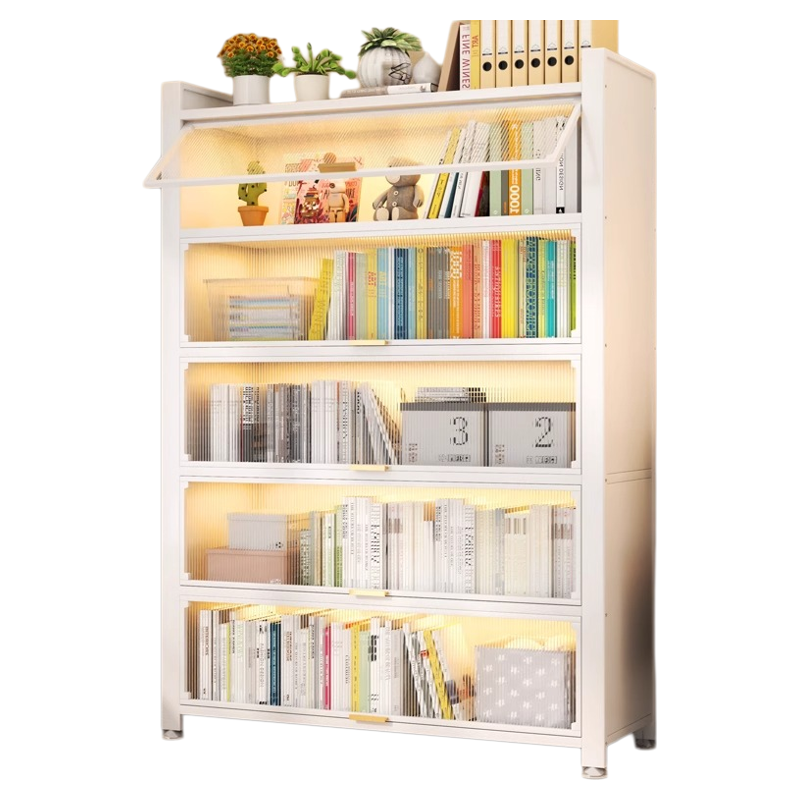 Large capacity multi-layer bookcase carbon steel thickened weighing super strong