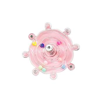 Spiny Planet Peony Parrot Colorful Pearl Rice Spinner Toy Bird Fun Relief Bite Toy