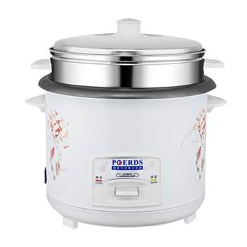 Steamed rice with firewood cooker