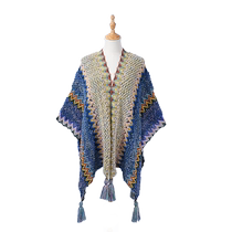 Lijiang shawl ethnic style Xinjiang Tibet travel wear Qinghai Yunnan outer cloak coat cloak scarf women