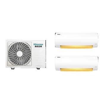 One to two air conditioners hanging for bedroom home heating and cooling