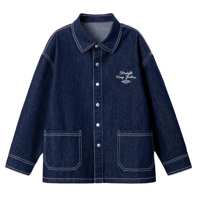 ເສື້ອກັນຫນາວເດັກນ້ອຍຊາຍ denim ລະດູໃບໄມ້ປົ່ງ