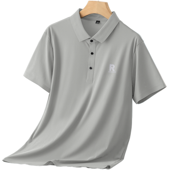 Seamless POLO shirt lapel short sleeve ice silk cool feeling