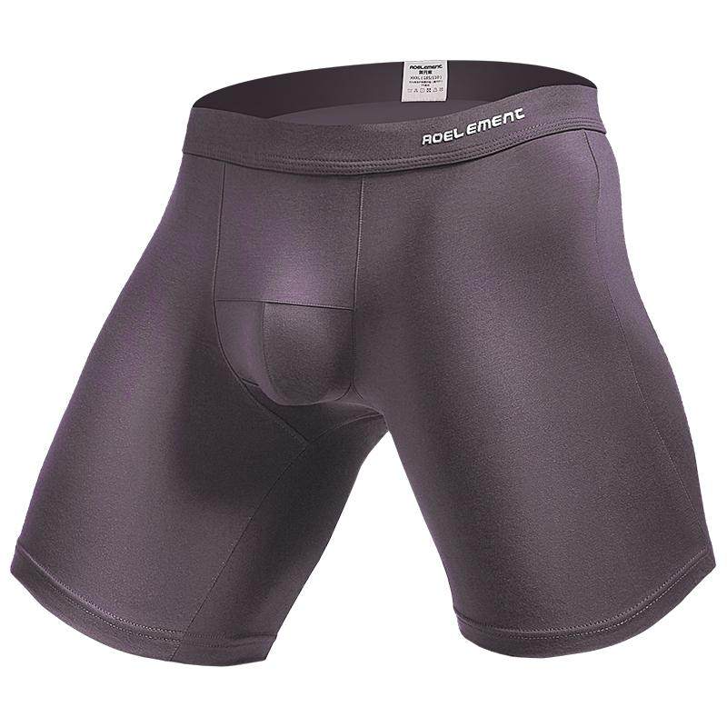 男士防磨腿运动加长腿内裤五分裤莫代尔平角裤跑步长款速干四角裤