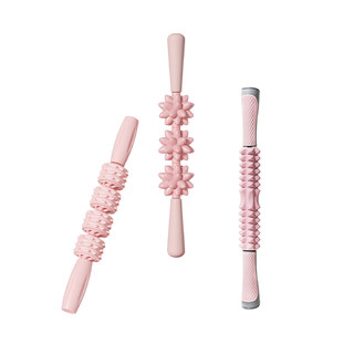 狼牙棒滚腿按摩滚轴按摩棒瘦腿滚轮腿部肌肉放松健身瑜伽深度按摩