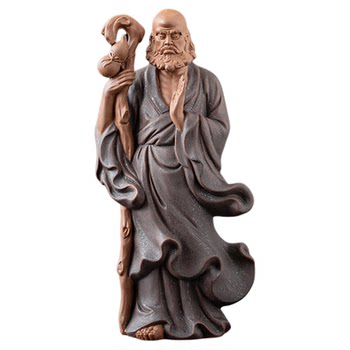 ຜູ້ກໍ່ຕັ້ງຂອງ dujiang bodhidharma zen ຕົວເລກເຊລາມິກຊາ pet ເຄື່ອງປະດັບພິທີຊາການຕົກແຕ່ງຫ້ອງຊາເຄື່ອງເຟີນີເຈີຊັ້ນວາງວັດຖຸບູຮານ