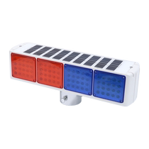 Solar Warning Burst Flashing Lights Red Blue Flash Road Traffic Safety Signal Lights Super Bright Flashing Lights Construction Lights