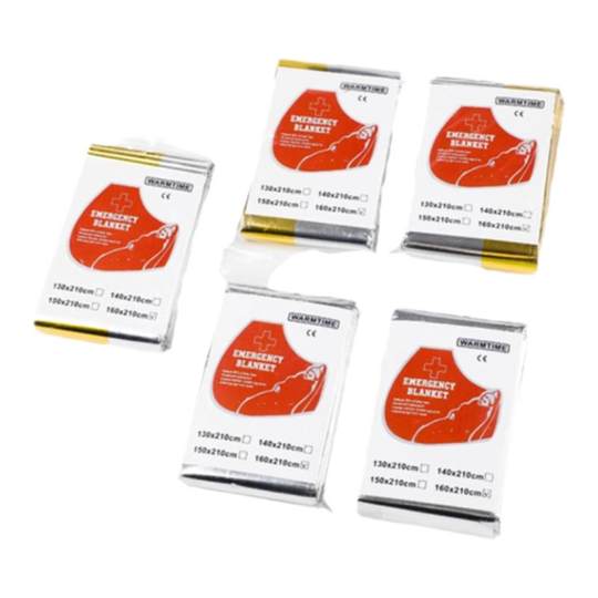 户外急救保温毯聚酯薄膜毯救生毯加厚应急毯生存防寒装备野外帐篷