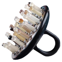 Horn comb scraping board head massage comb scalp comb to dredge body meridians body brush universal liver and gallbladder meridian scraping tool