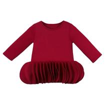 2024 Girls Western-style New Years Coat Autumn and Winter Baby New Red Childrens Clothes Cape Cloak Western-style Shawl