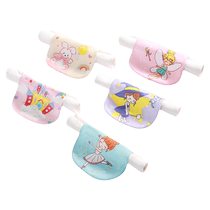 Kindergarten sweat-absorbent sweat towel with embroidered name Class A 100% cotton childrens pad sling for boys and girls childrens sweat towel