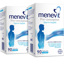 (Self-operated) Australian MENEVIT imported mens pregnancy preparation folic acid vitamin zinc and selenium capsules 90*2